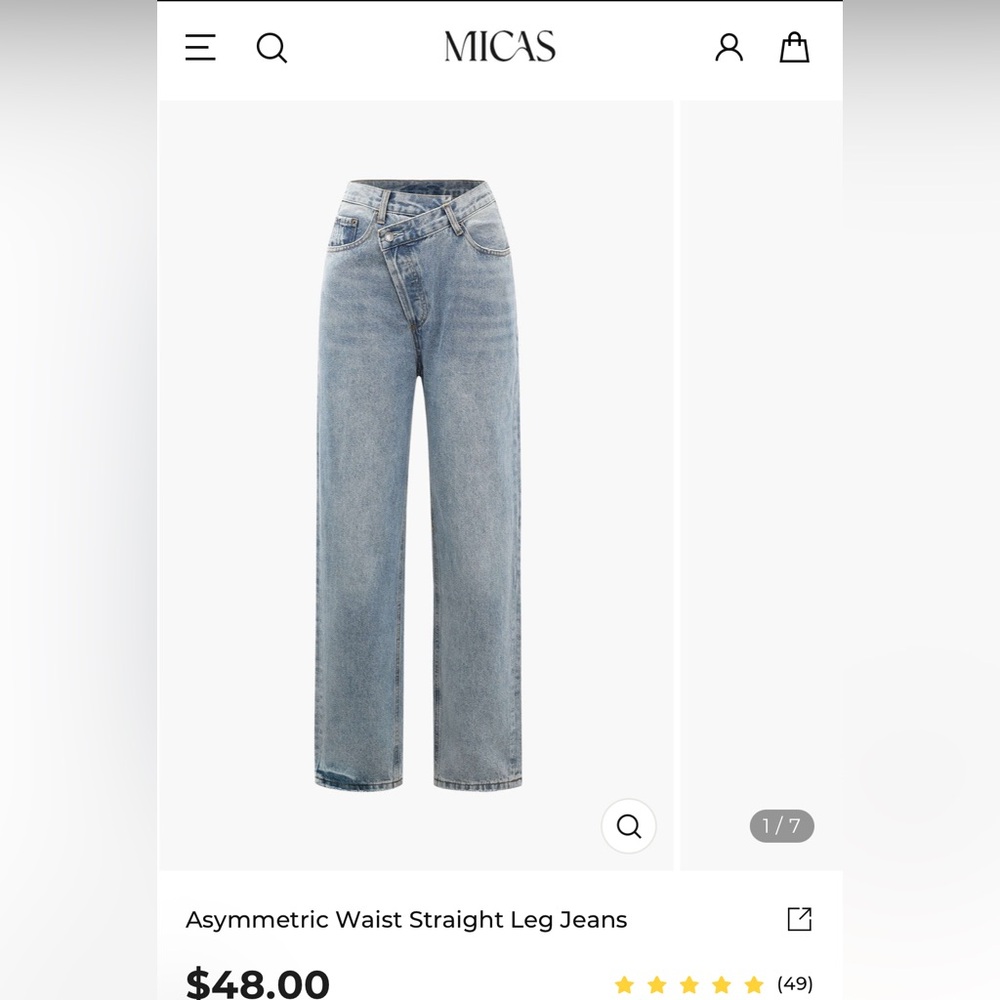 MICAS Asymetrical Jeans